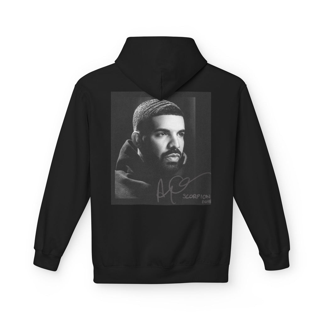 Drake Portrait Hoodie — "I want my baby to have your eyes" Text & Photo Pullover