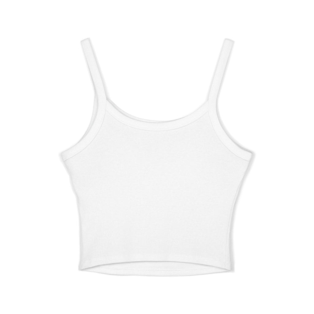 Tank Top with Small Vintage Tiger Face  Cute Minimalist Animal Crop Top