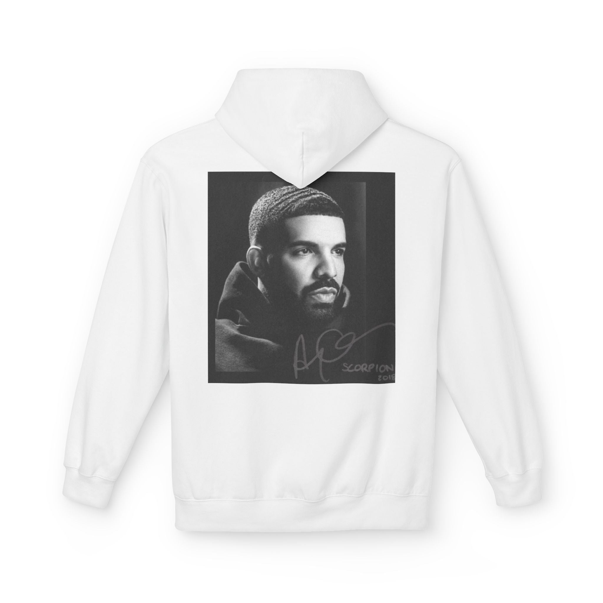 Drake Portrait Hoodie — "I want my baby to have your eyes" Text & Photo Pullover