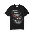Graphic Lip Print T-Shirt — 'Love' Script Gothic Streetwear