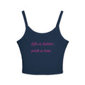 "Life Is Better With a Tan" Cute crop-top