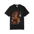 Graphic T-Shirt — Portrait Rapper Headphones Illustration