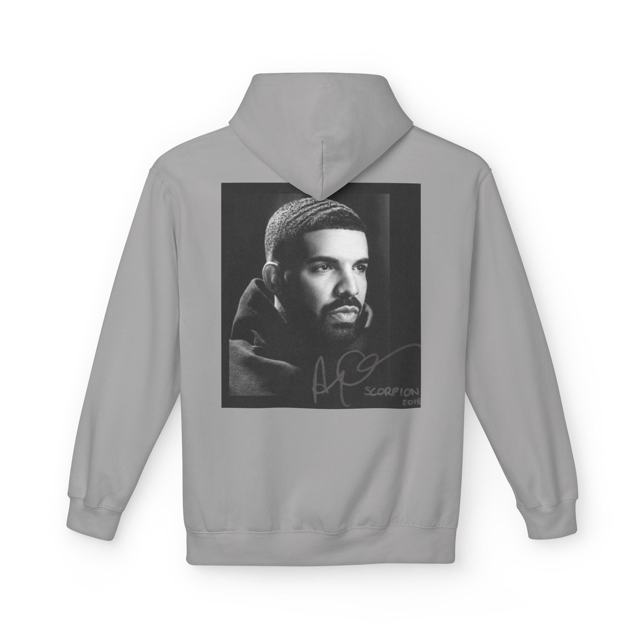 Drake Portrait Hoodie — "I want my baby to have your eyes" Text & Photo Pullover